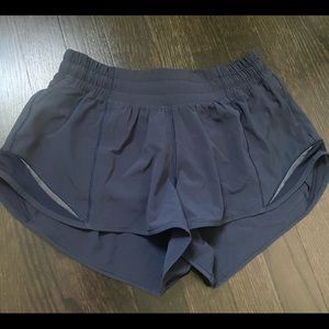 Navy Lululemon Hotty Hot shorts